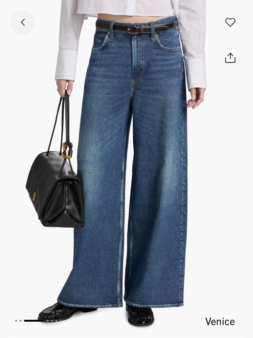 NWT- RAG & BONE Wide-Leg Miramar Jeans (the viral sweatpant jeans!)